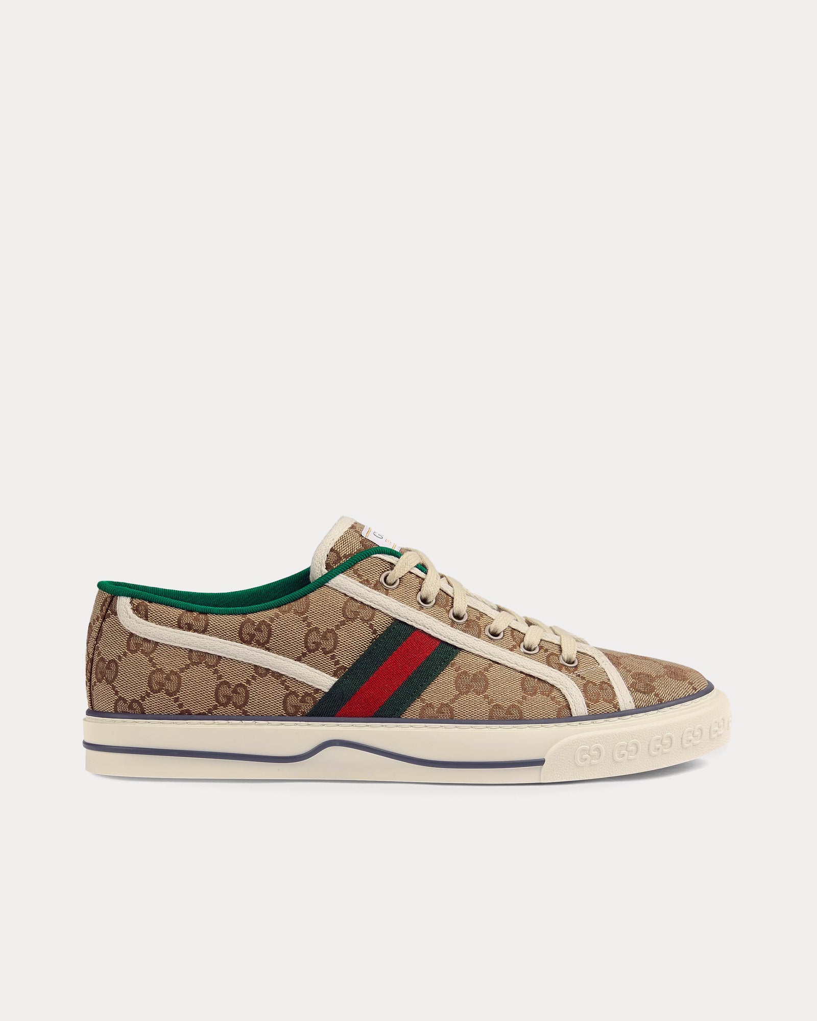 Gucci Tennis 1977 GG Canvas Beige / Ebony Low Top Sneakers - 1