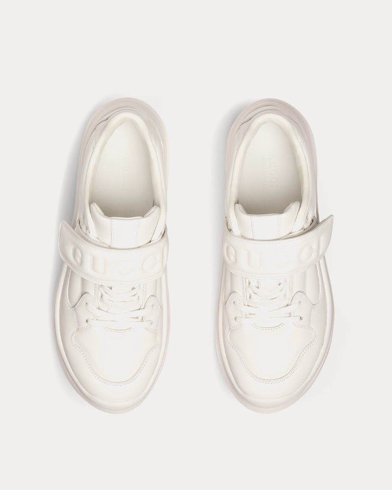 Gucci Wave Wedge Leather White Low Top Sneakers - 2