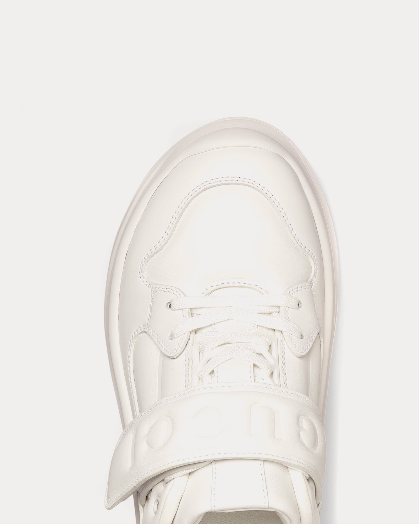 Gucci Wave Wedge Leather White Low Top Sneakers - 4