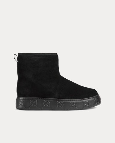 Gucci Ankle Suede Black Boots