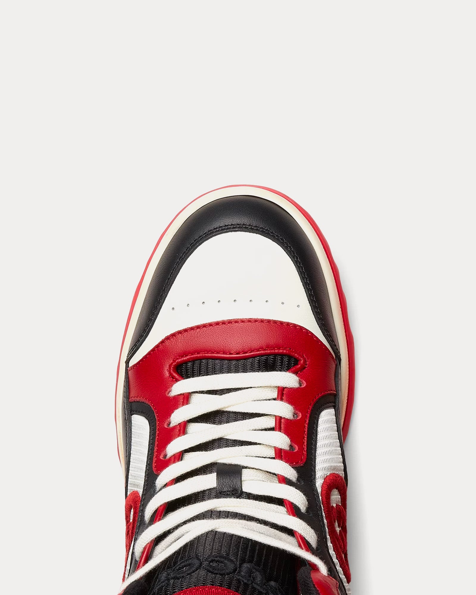 Gucci MAC80 Leather Black / White / Red High Top Sneakers - 5