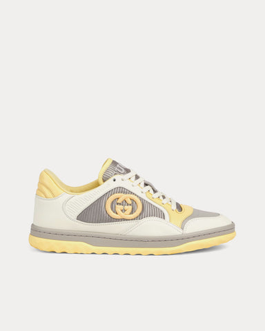 Gucci MAC80 Leather Off-White / Yellow Low Top Sneakers