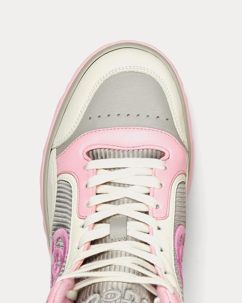 Gucci MAC80 Leather Off White / Pink High Top Sneakers - 5