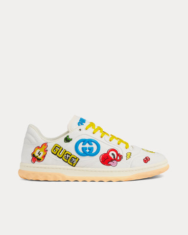 Gucci x Hattie Stewart MAC80 Leather Off White Low Top Sneakers