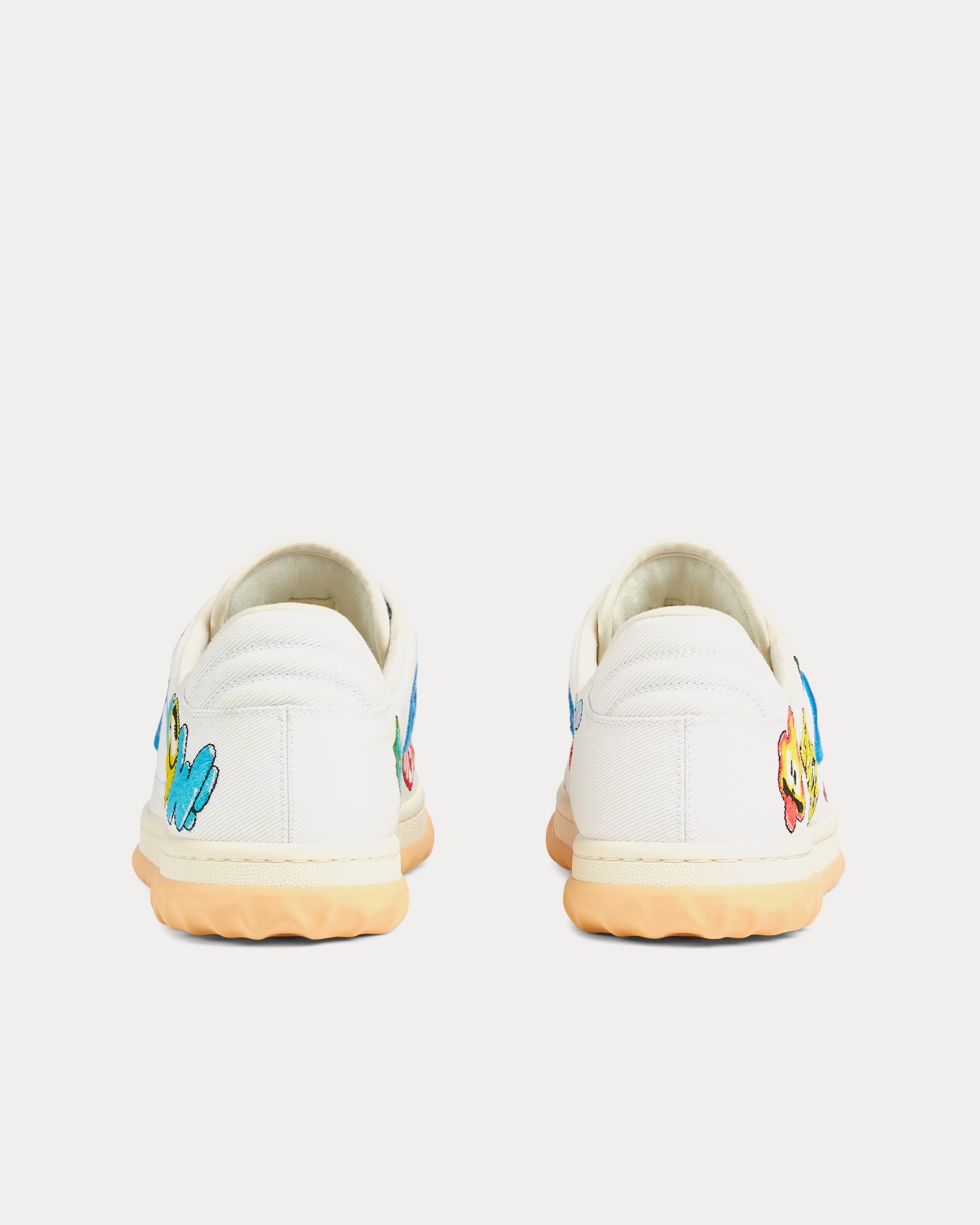 Gucci x Hattie Stewart MAC80 Leather Off White Low Top Sneakers - 4