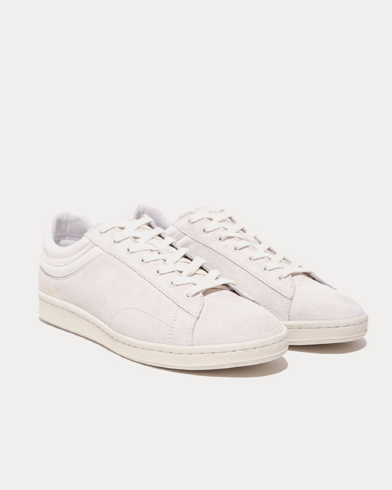 Helms Paris Flying Ace Suede White Low Top Sneakers - 2