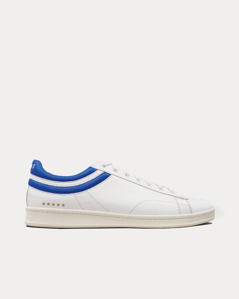 Helms Paris Flying Ace Leather White / French Blue Low Top Sneakers - 1