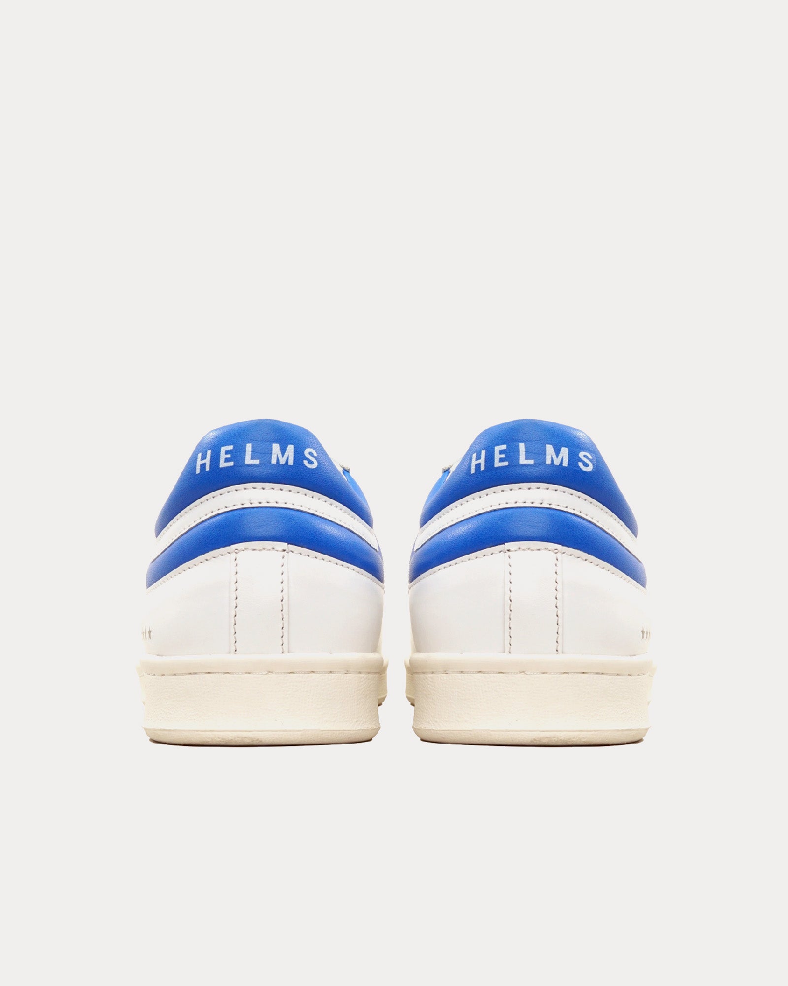 Helms Paris Flying Ace Leather White / French Blue Low Top Sneakers - 3