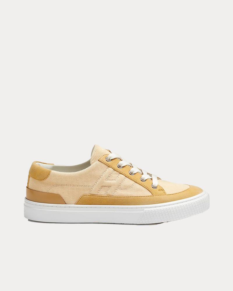 Hermès Deep Beige Crin Low Top Sneakers - 1