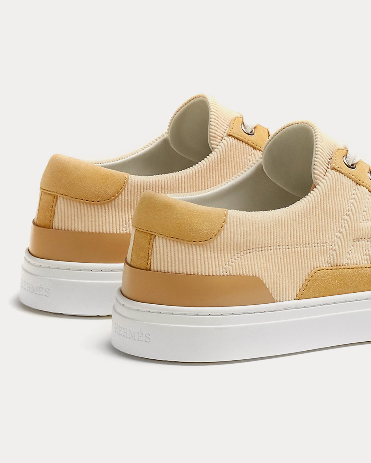 Hermès Deep Beige Crin Low Top Sneakers - 2