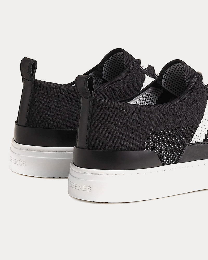 Hermès Deep Noir / Blanc Low Top Sneakers - 2