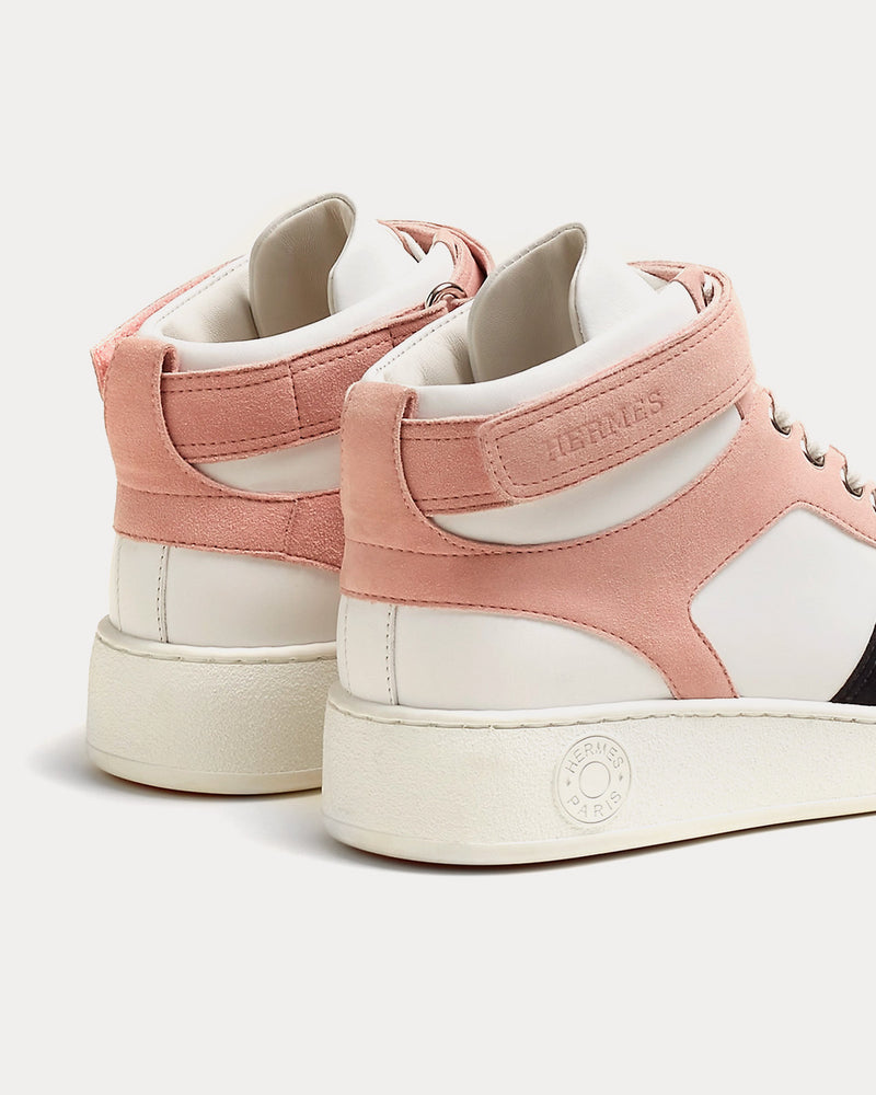 Hermès Freestyle Multicolore / Rose Opaline High Top Sneakers - 2