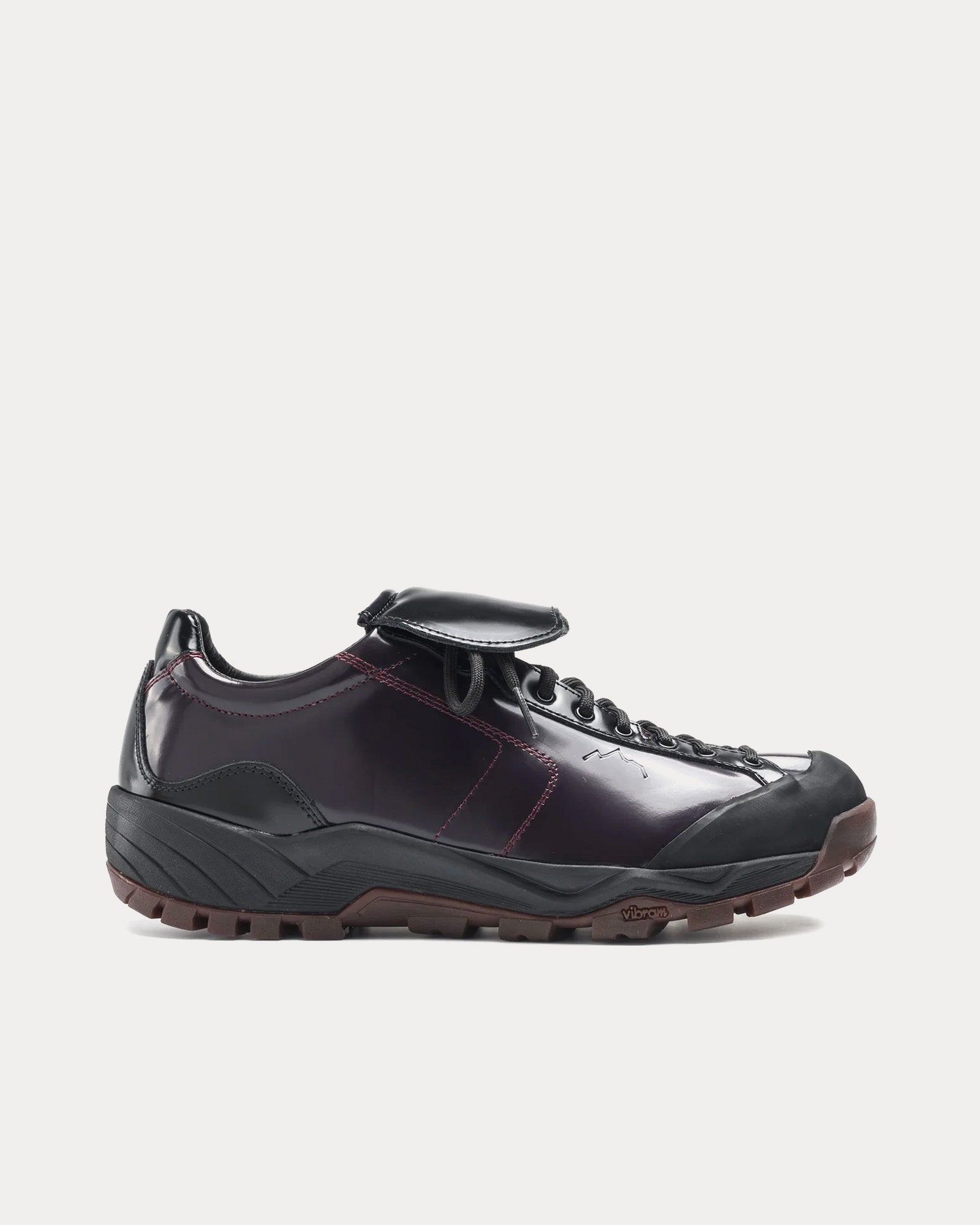 Diemme x Hiking Patrol Movida Patent Leather Deep Plum Shoes - 1