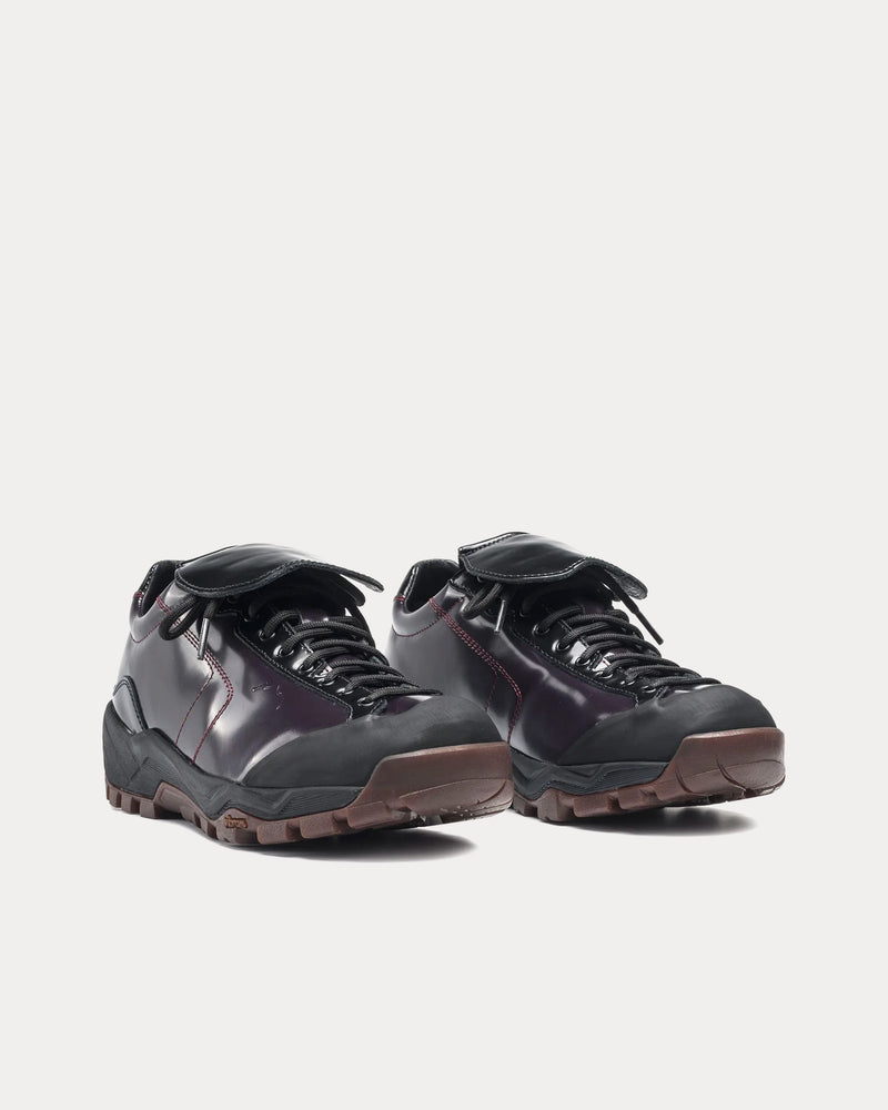 Diemme x Hiking Patrol Movida Patent Leather Deep Plum Shoes - 3