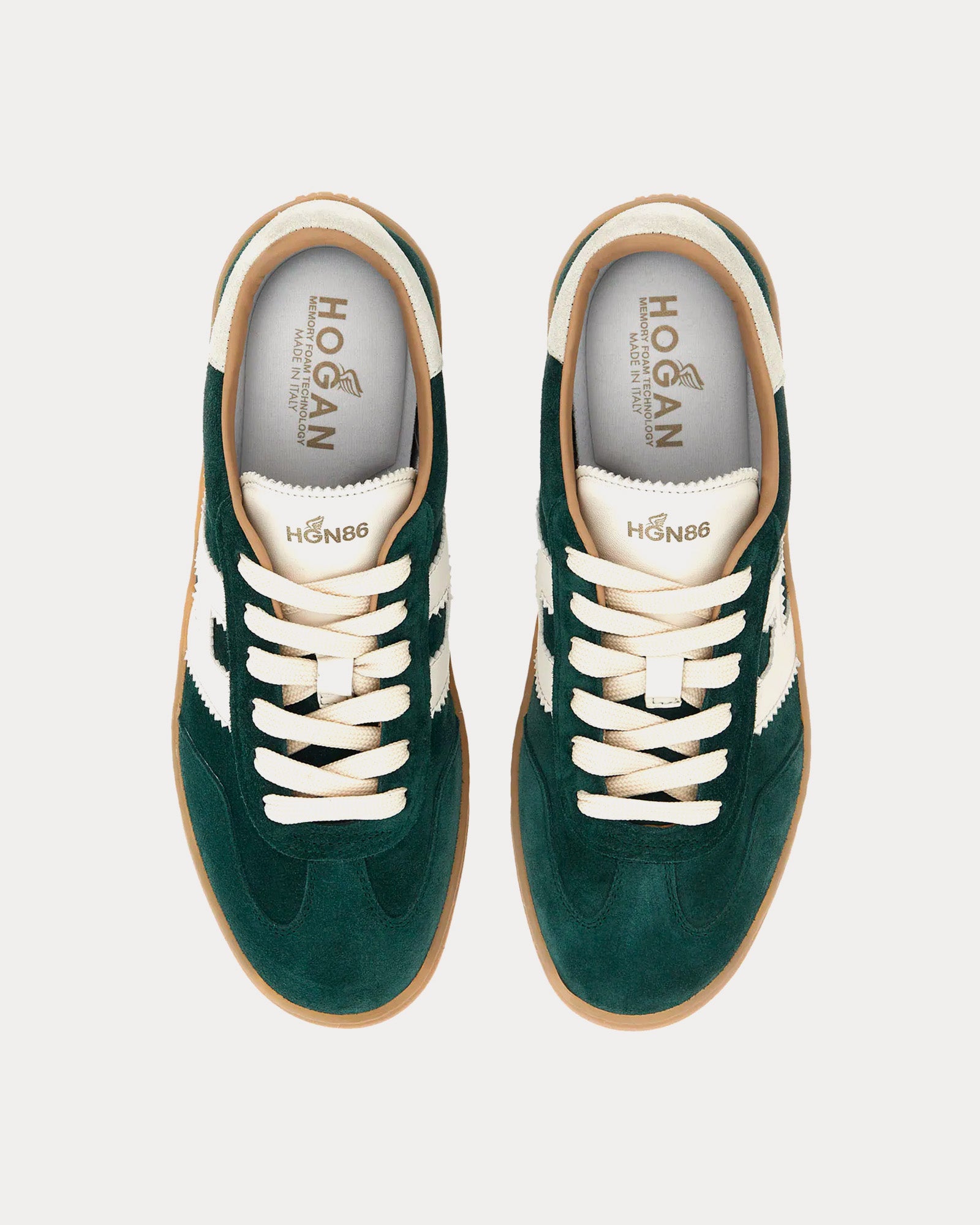 Hogan Cool Suede Green Low Top Sneakers - 2