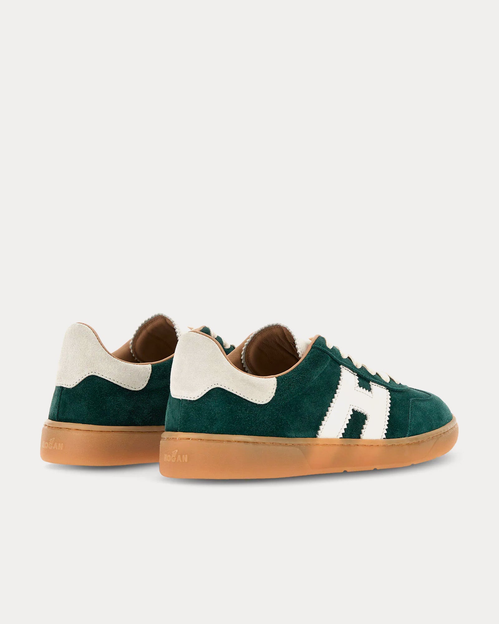 Hogan Cool Suede Green Low Top Sneakers - 4