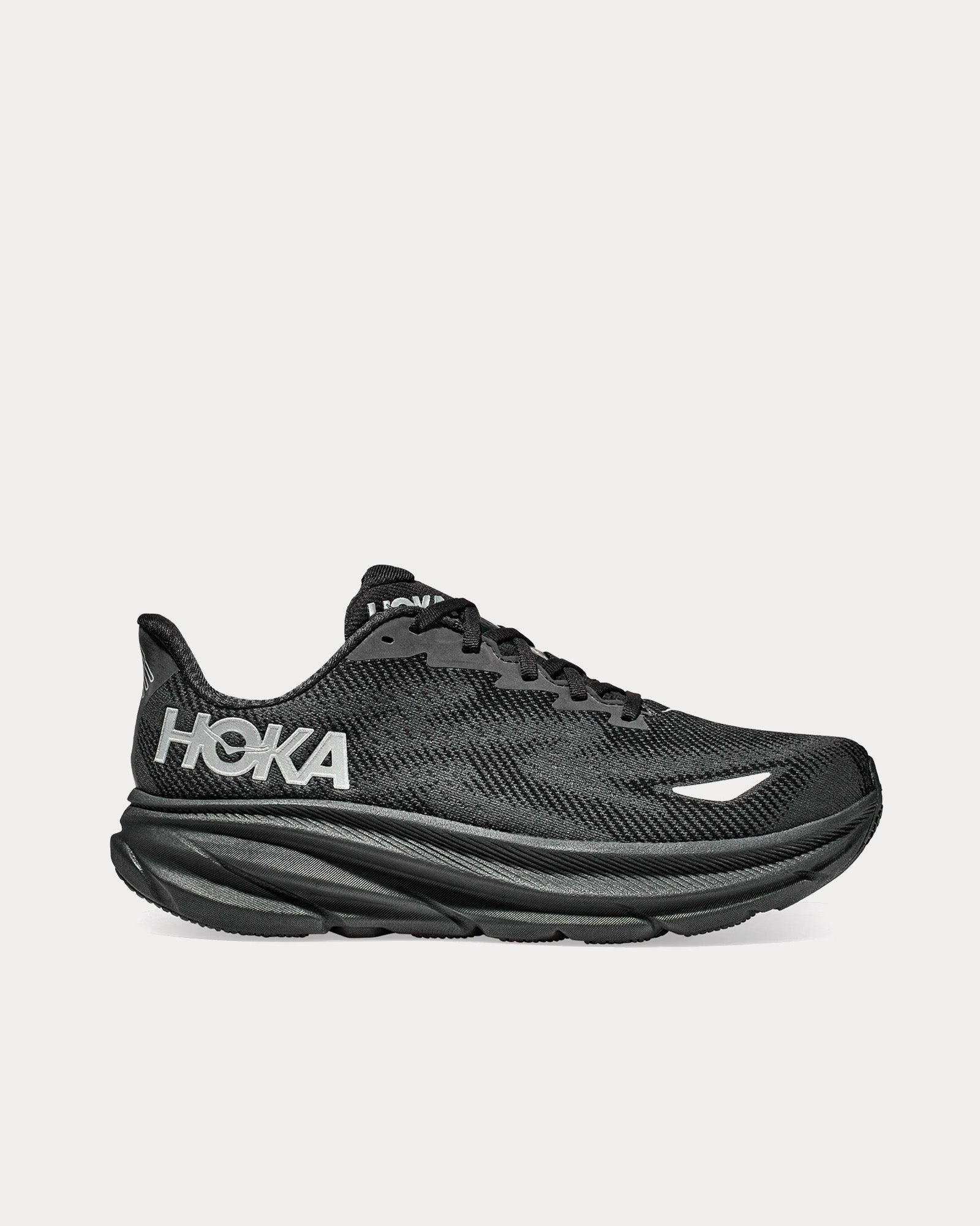 Hoka Clifton 9 GTX Black / Black Running Shoes - 1