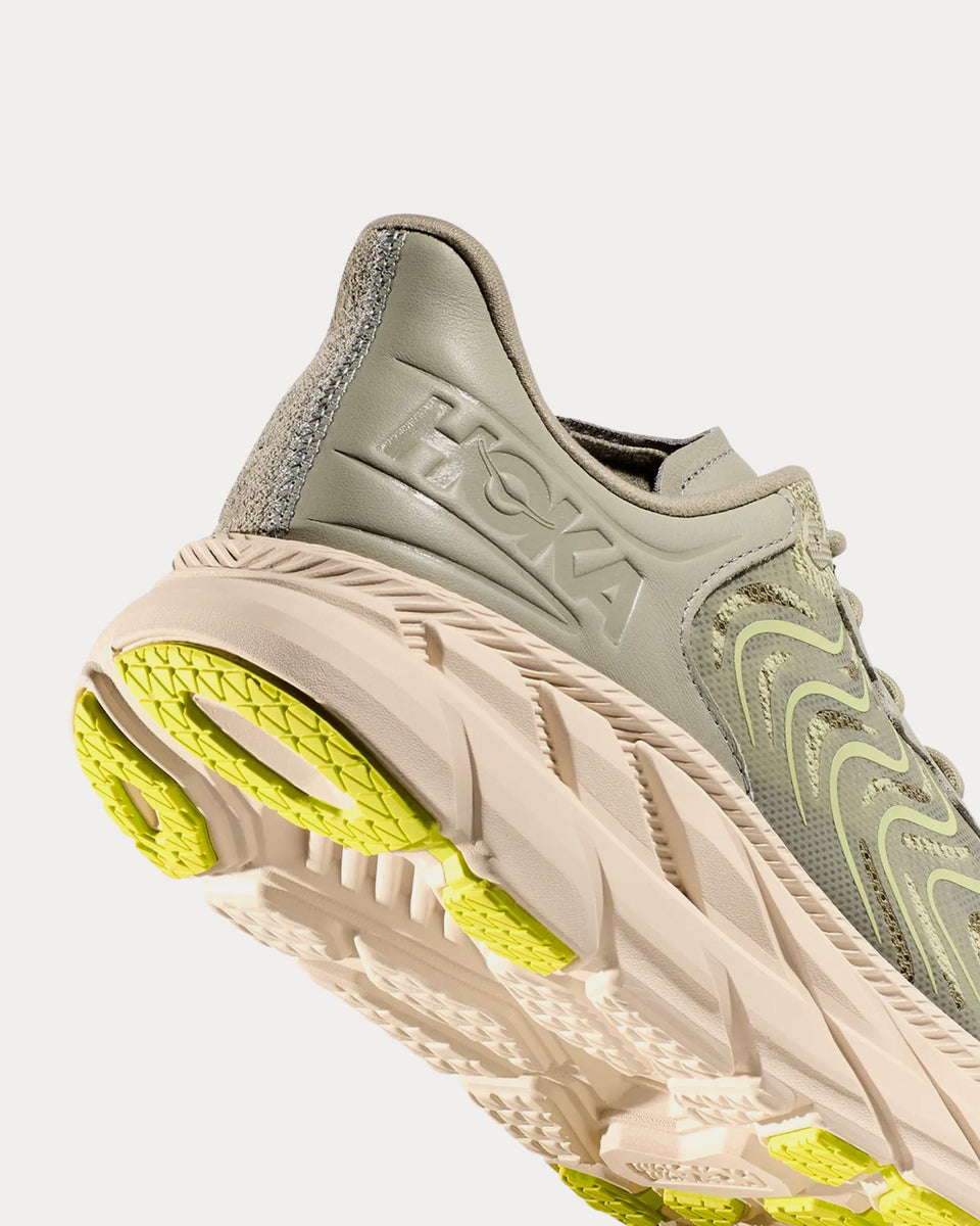 Hoka Clifton LS Barley / Oat Milk Running Shoes - Sneak in Peace