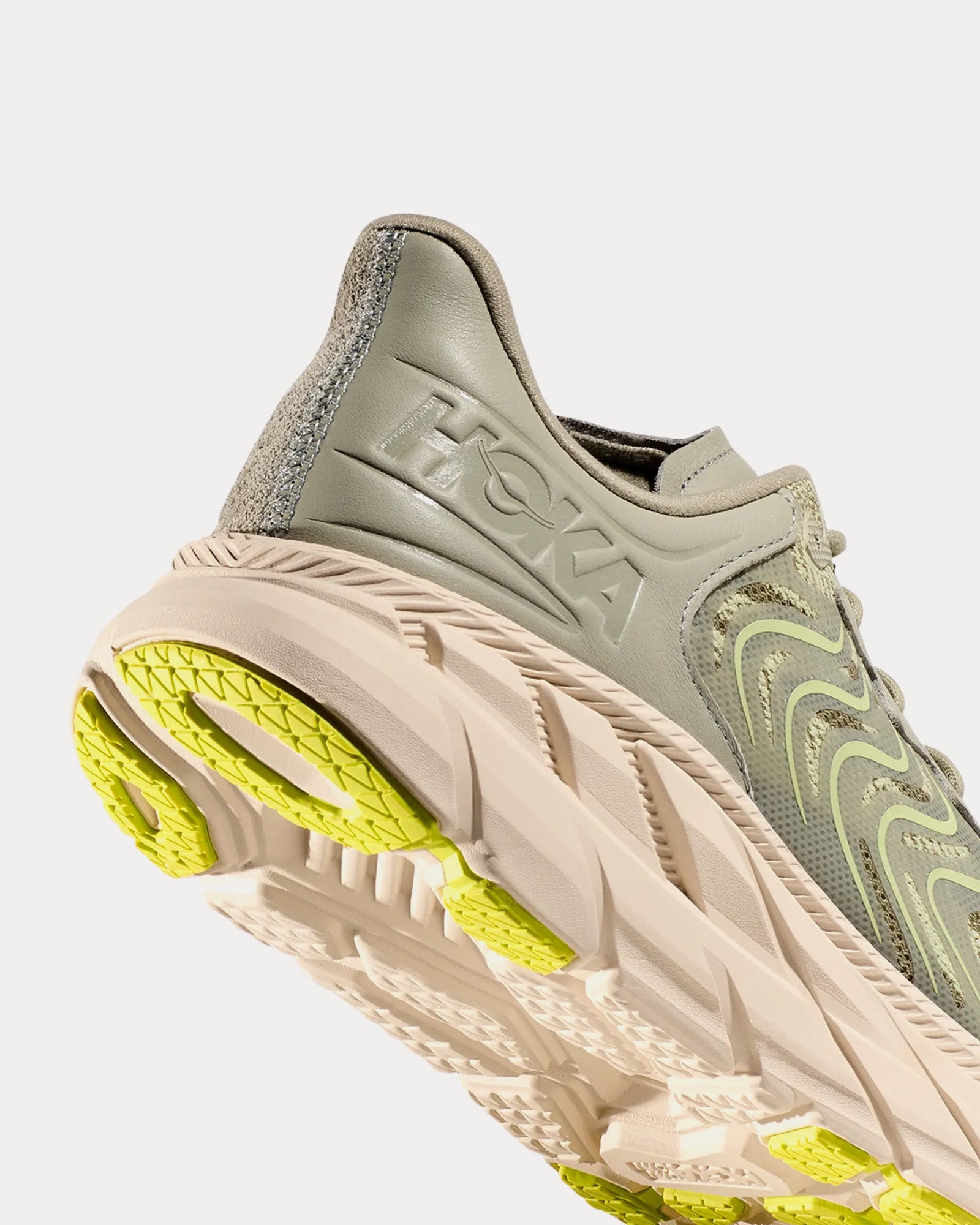 Hoka Clifton LS Barley / Oat Milk Running Shoes - 3