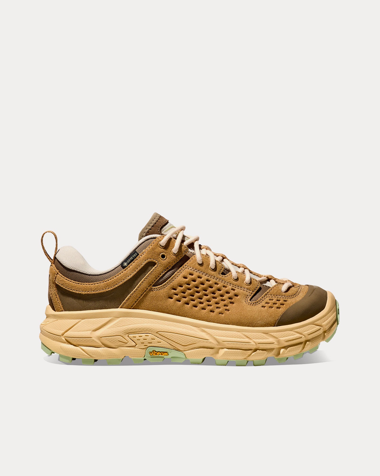 Hoka Elite Terrain System Tor Ultra Lo Wheat / Mushroom Running Shoes - 1