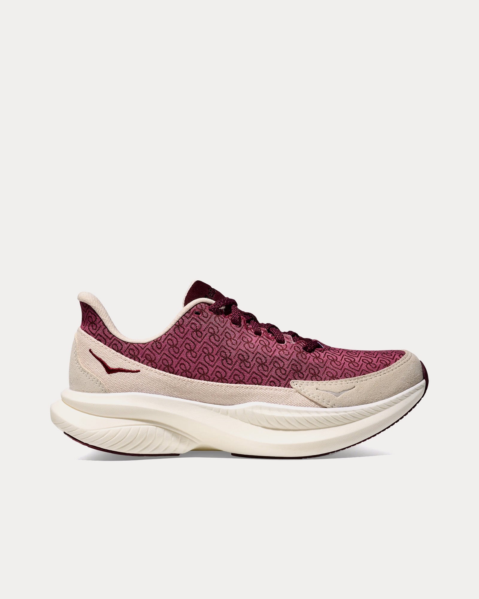 Hoka x Reformation Mach 6 LS Monogram Syrah / Savvy Red Running Shoes - 1