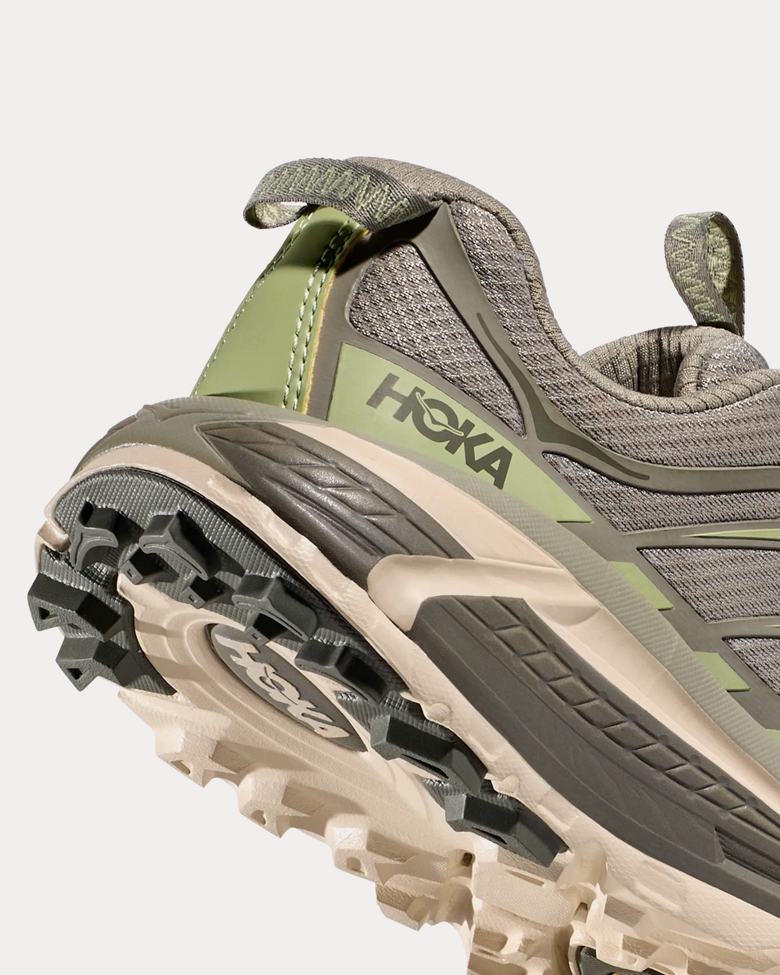 Hoka Mafate Three2 Barley / Seed Green Running Shoes - 3