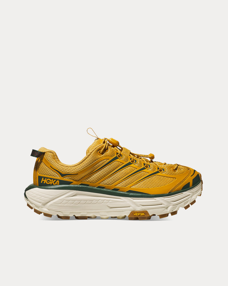 Hoka Mafate Three2 Golden Yellow / Eggnog Running Shoes - 1