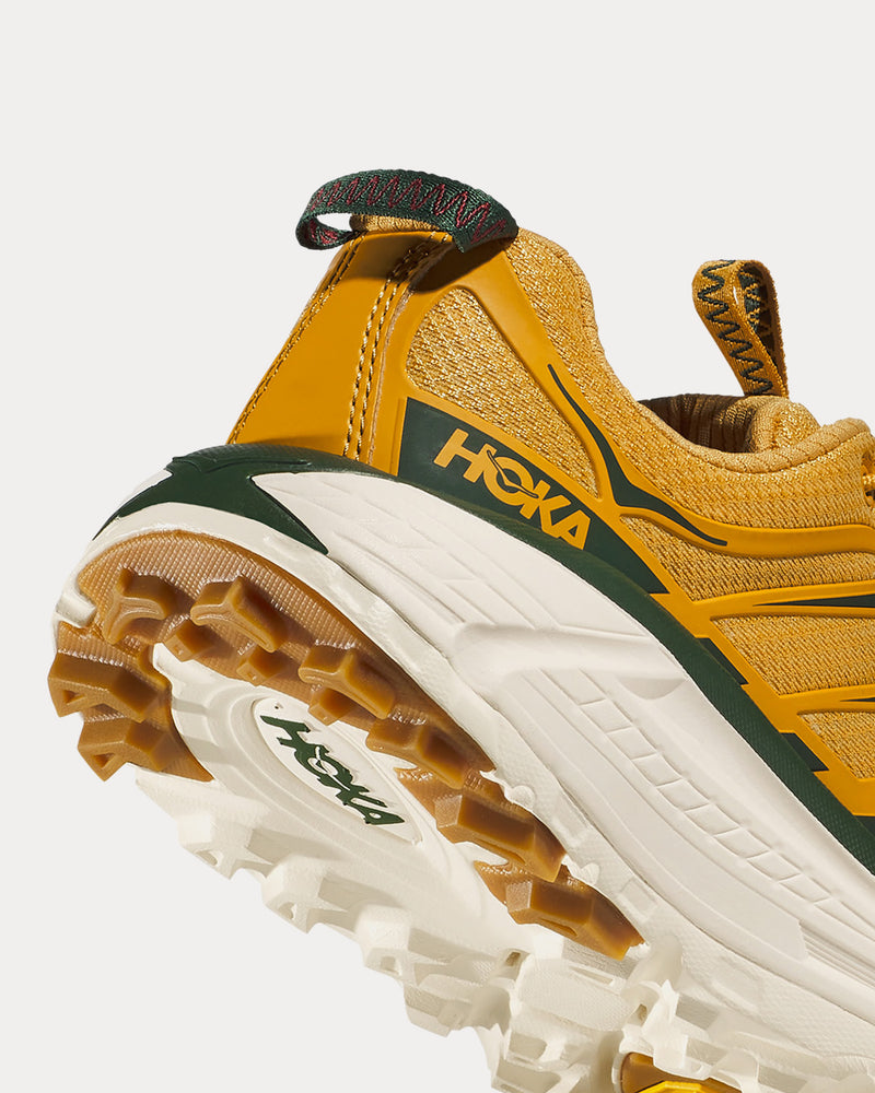 Hoka Mafate Three2 Golden Yellow / Eggnog Running Shoes - 3