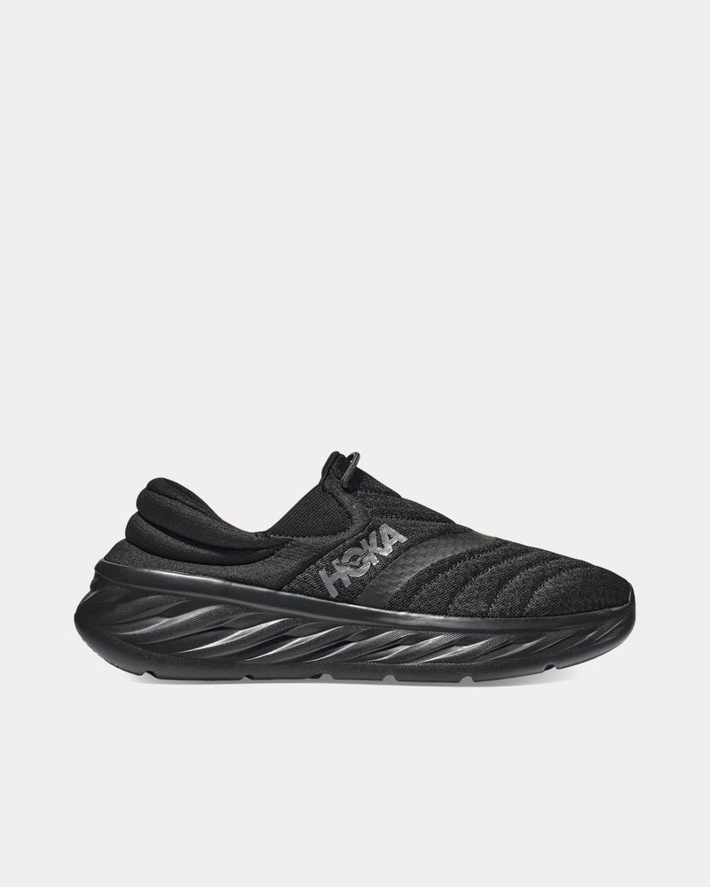 Hoka Ora Recovery Shoe 2 Black / Black Slip Ons - 1