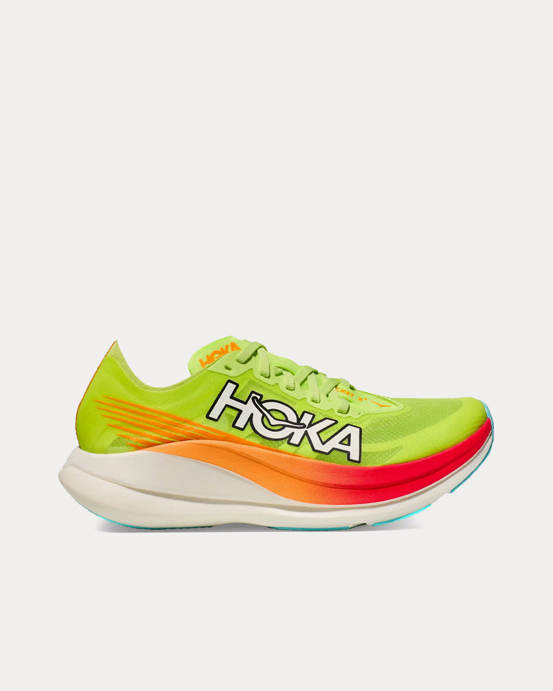 Hoka Rocket X 2 Lettuce / Solar Flare Running Shoes - 1