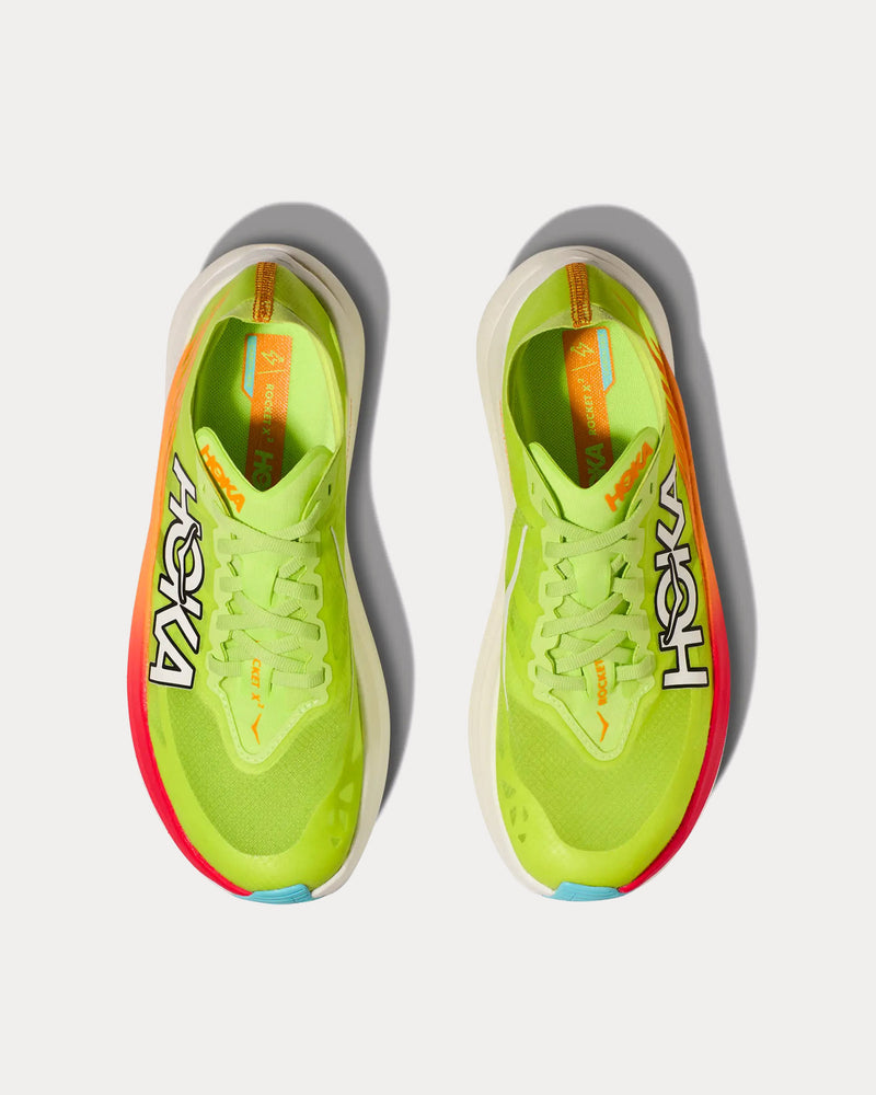 Hoka Rocket X 2 Lettuce / Solar Flare Running Shoes - 2