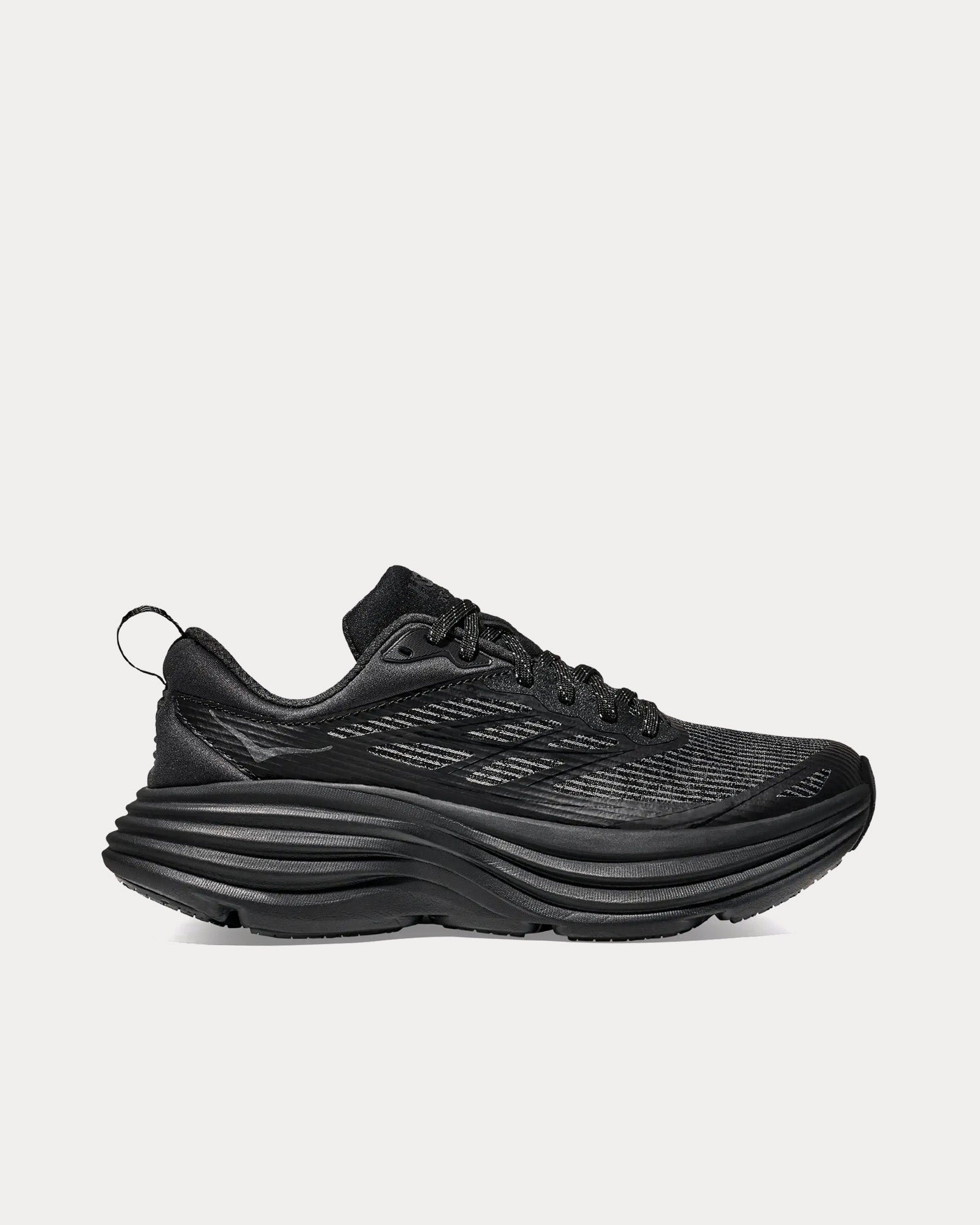 Hoka Stealth/Tech Bondi 8 Caged Black / Black Running Shoes - 1