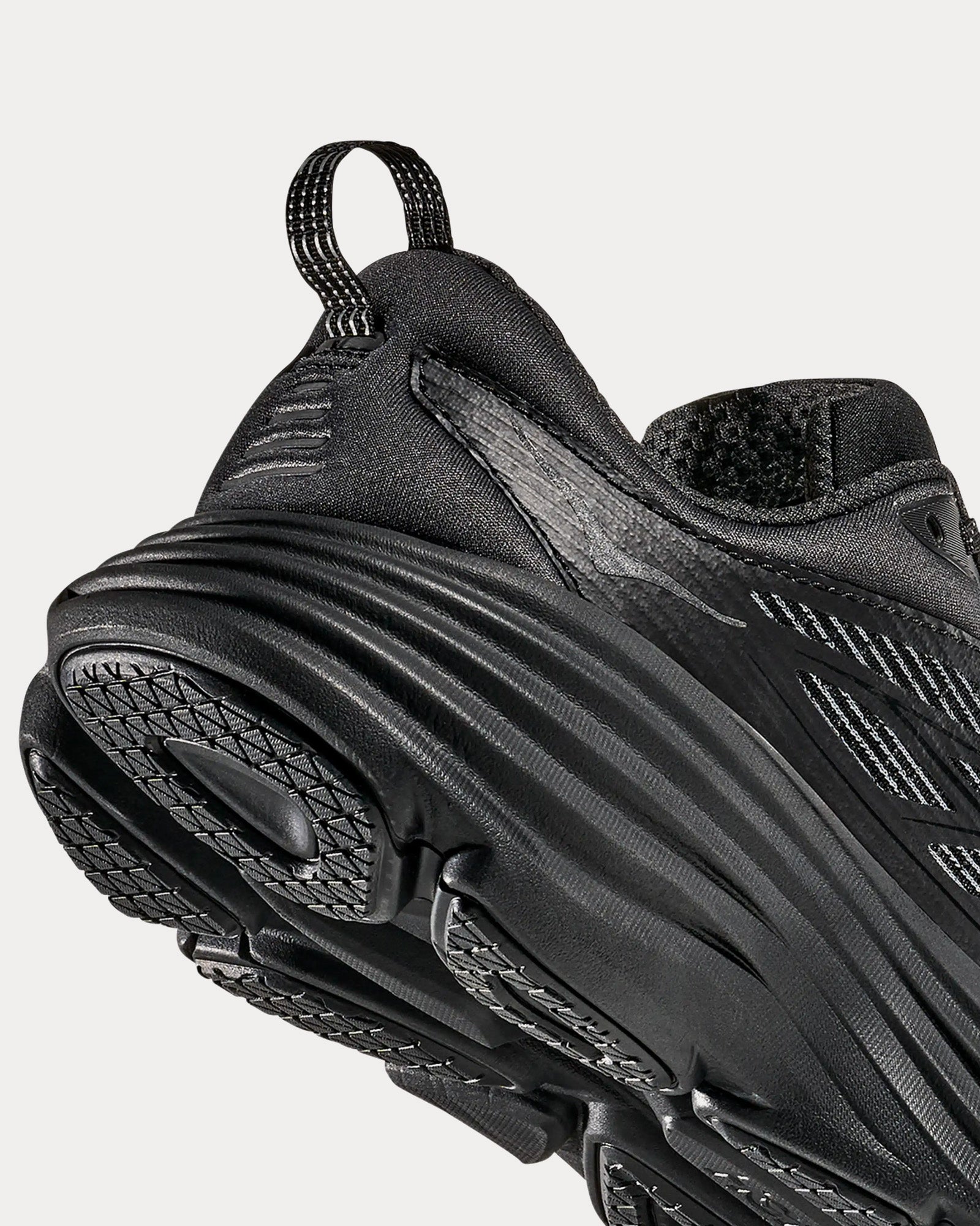 Hoka Stealth/Tech Bondi 8 Caged Black / Black Running Shoes - 4