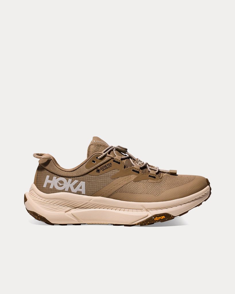 Hoka Transport Gore-Tex Dune / Eggnog Running Shoes - Sneak in Peace