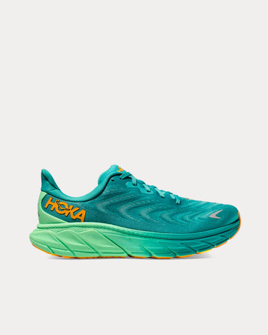 Hoka Arahi 6 Ocean Mist / Lime Glow Running Shoes