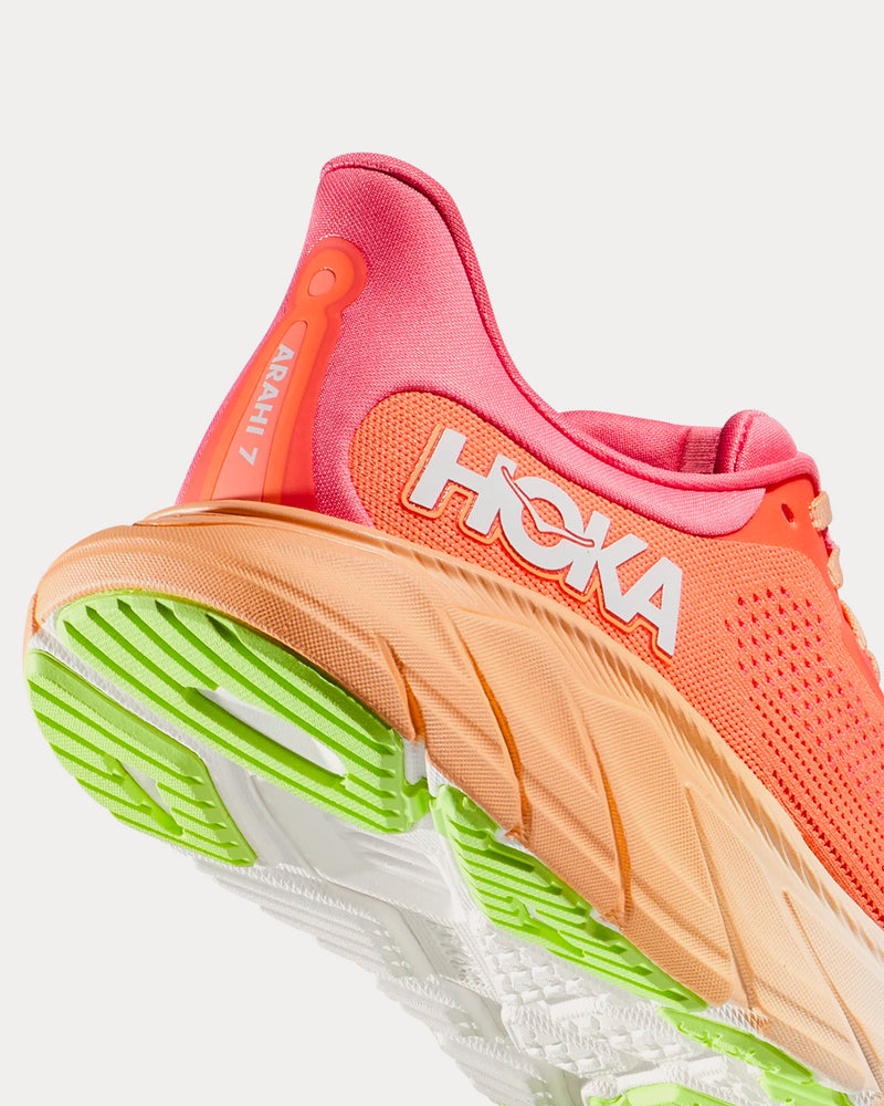 Hoka Arahi 7 Papaya / Coral Running Shoes - 3