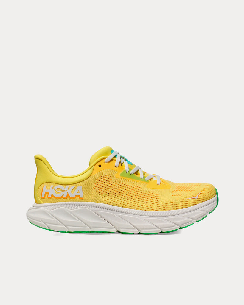 Hoka Arahi 7 Lemonade / Solar Flare Running Shoes - Sneak in Peace