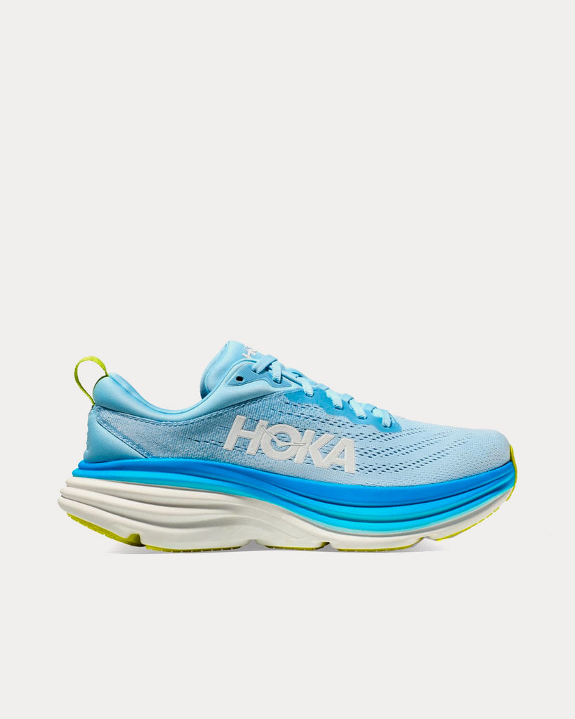 Hoka Bondi 8 Airy Blue / Diva Blue Running Shoes - Sneak in Peace