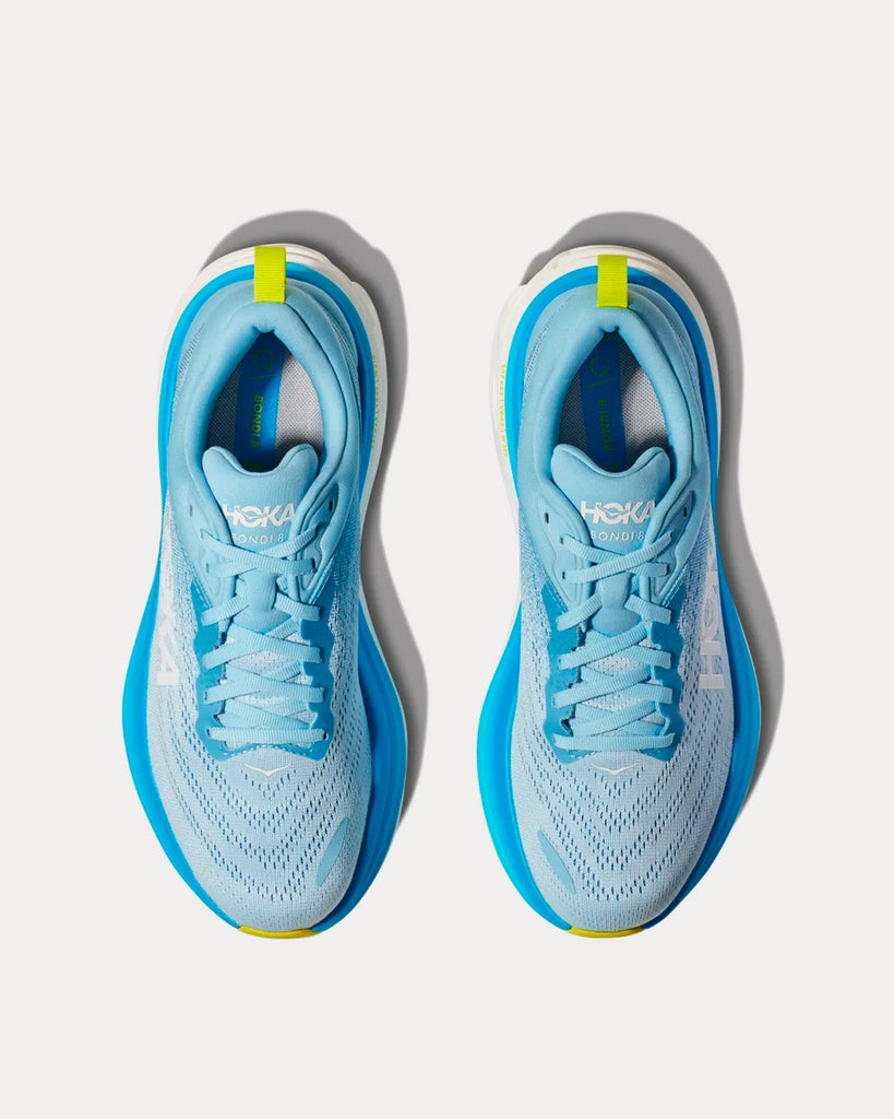 Hoka Bondi 8 Airy Blue / Diva Blue Running Shoes - Sneak in Peace