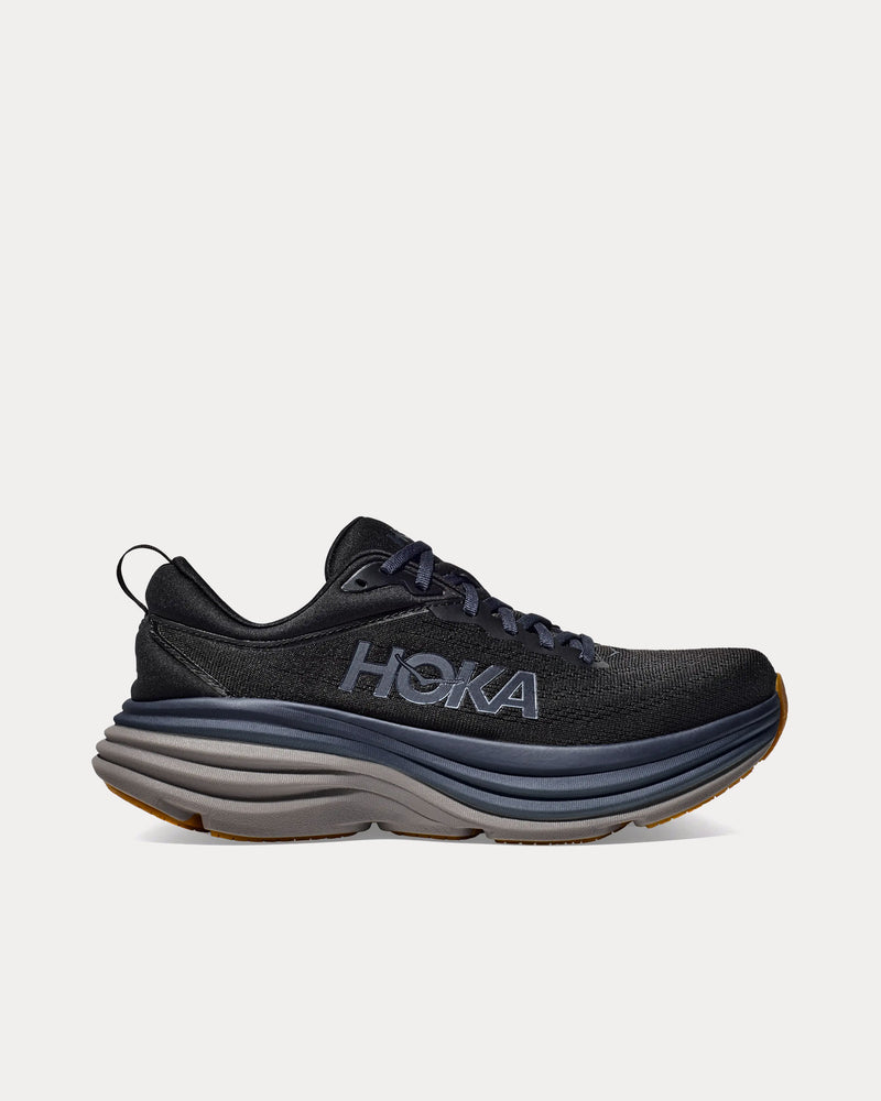 Hoka Bondi 8 Black / Iron Ore Running Shoes - 1