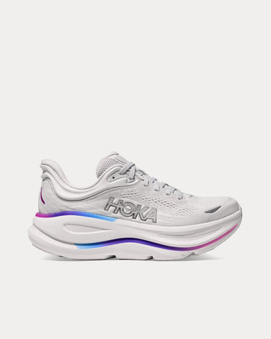 Hoka Bondi 9 Cosmic Grey / White Running Shoes