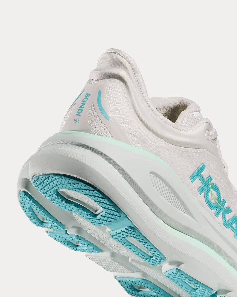 Hoka Bondi 9 Frost / Cielo Blue Running Shoes - 4