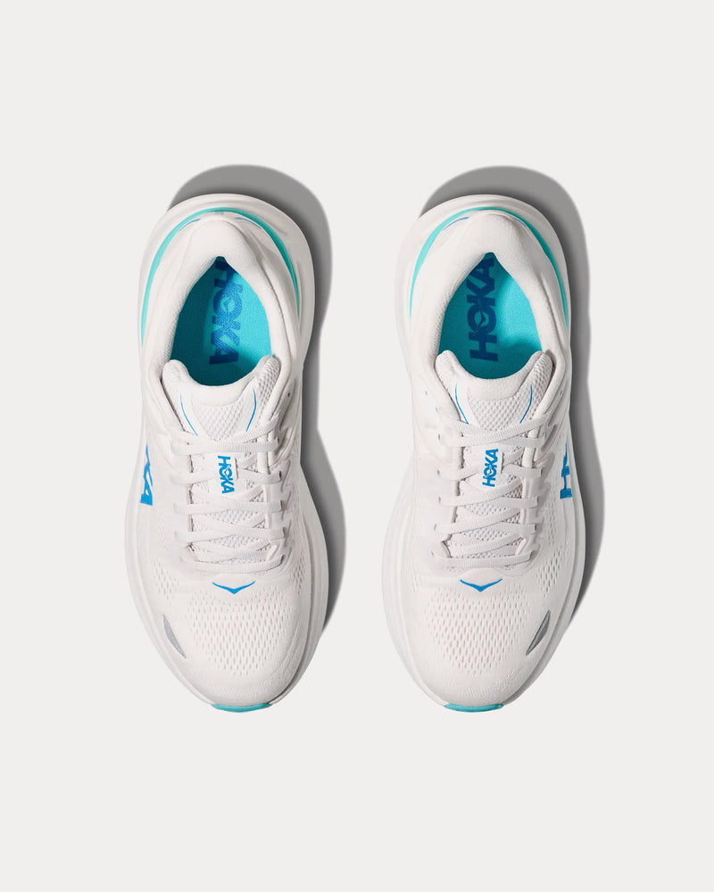Hoka Bondi 9 White / Hoka Blue Running Shoes - 2