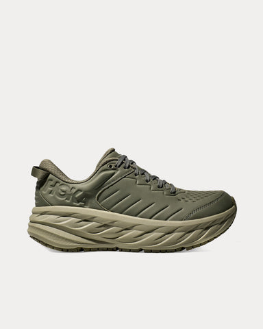 Hoka Bondi SR Olive Haze / Barley Running Shoes