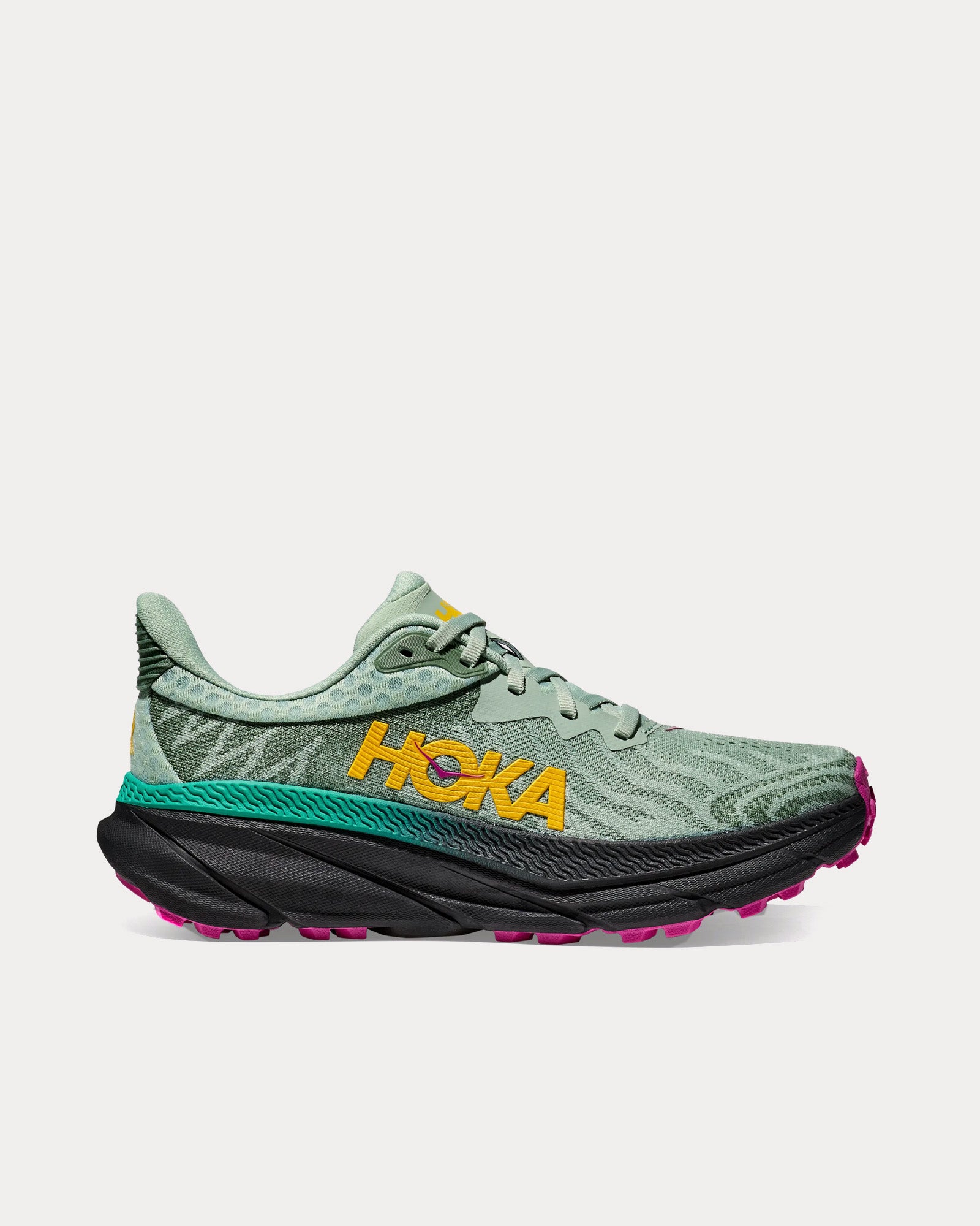 Hoka Challenger 7 Aloe Vera / Black Running Shoes - 1