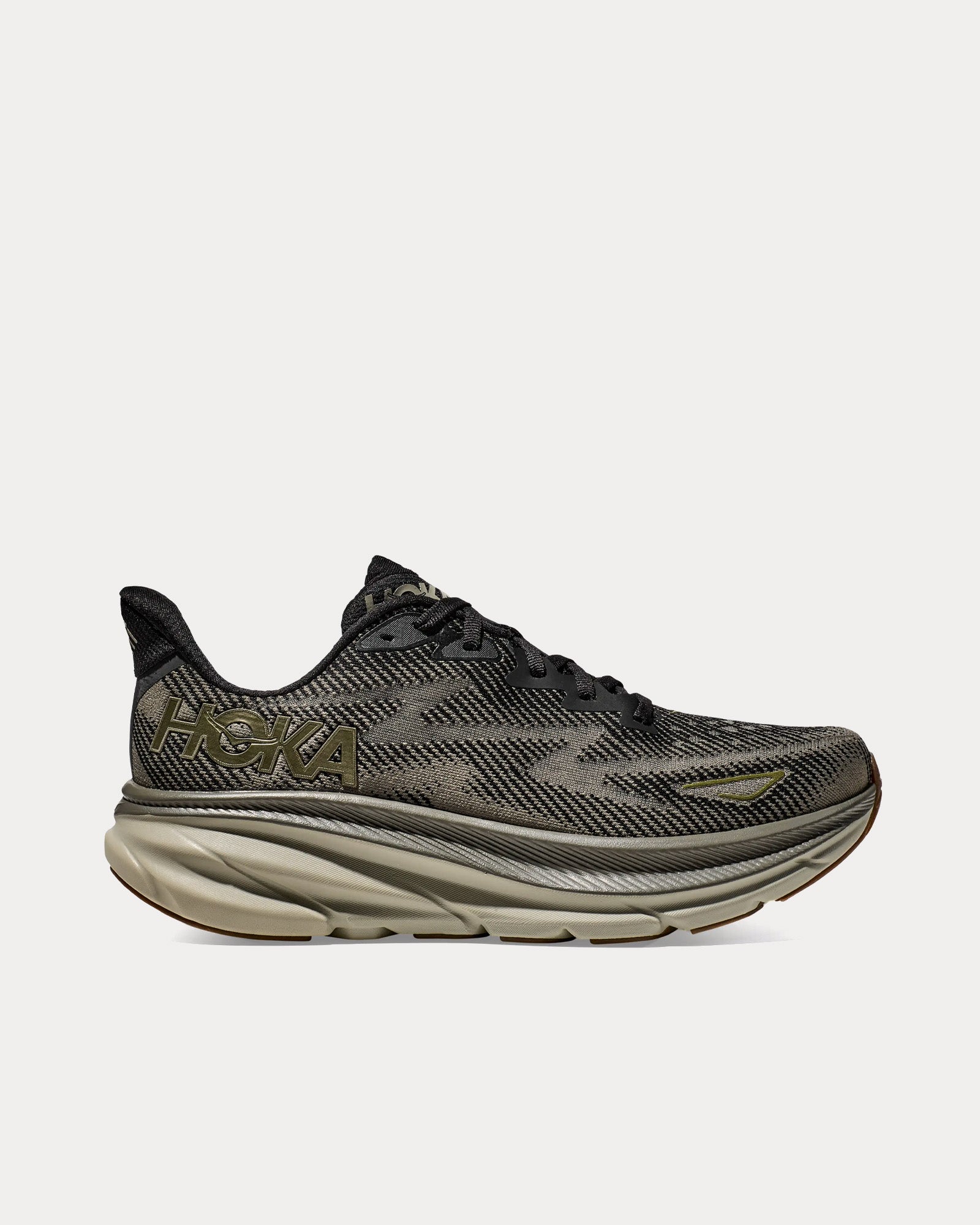 Hoka Clifton 9 Black / Slate Running Shoes - Sneak in Peace