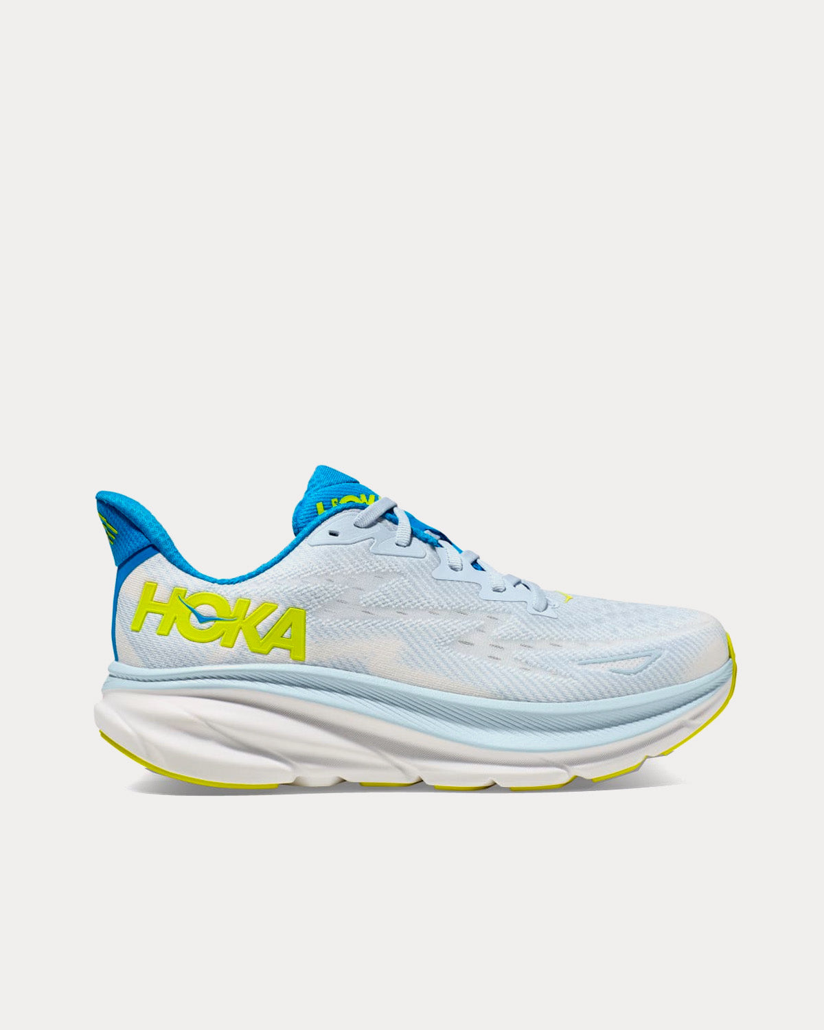 Hoka Clifton 9 Ice Water / Evening Primrose Running Shoes - Sneak in Peace