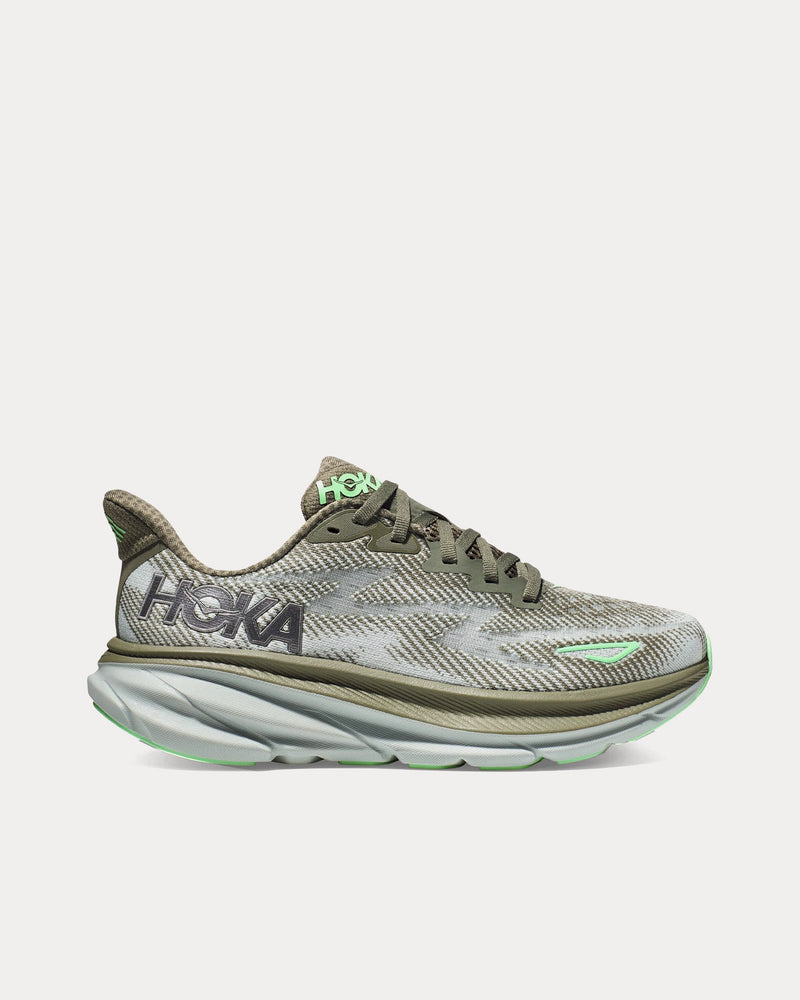 Hoka Clifton 9 Olive Haze / Mercury Running Shoes - 1