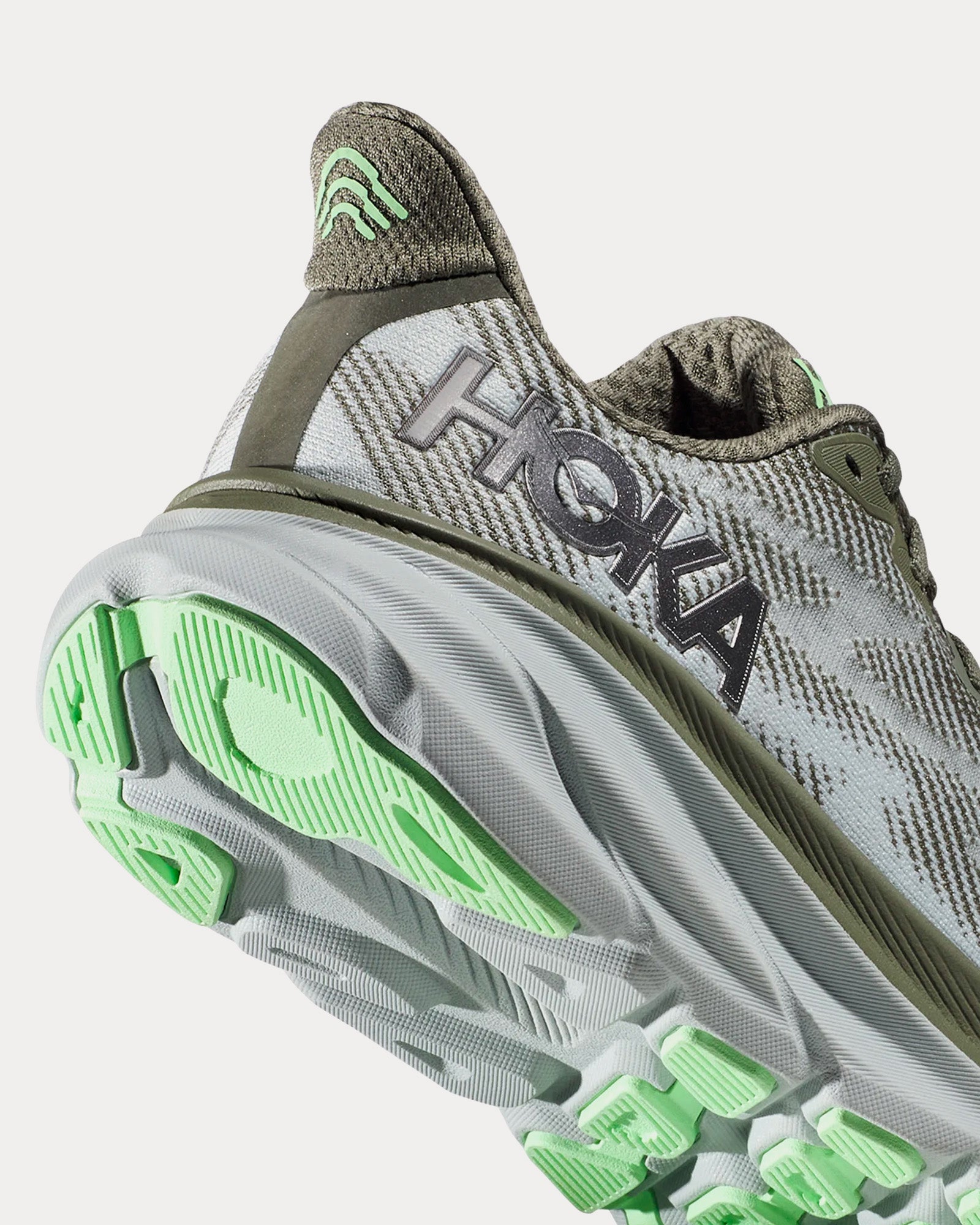 Hoka Clifton 9 Olive Haze / Mercury Running Shoes - 3