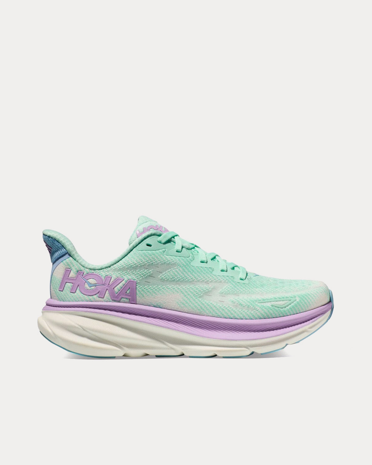 Hoka Clifton 9 Sunlit Ocean / Lilac Mist Running Shoes - 1